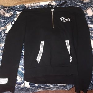 ‼️MAKE OFFERS‼️Vs Pink Quarter Zip Hoodie